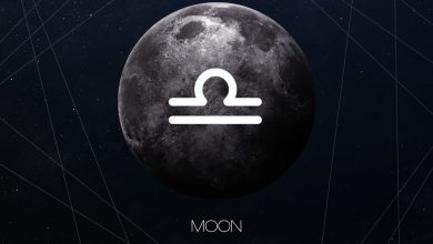 características da lua em libra